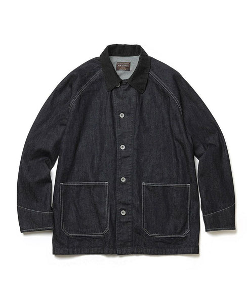 MR.OLIVE / RINSE WASH 12oz CRUNCH DEINIM / 5-BUTTON COVERALL / ミスターオリーブ / リンスウォッシュ12オンスクランチデニム / 5つボタンカバーオール
