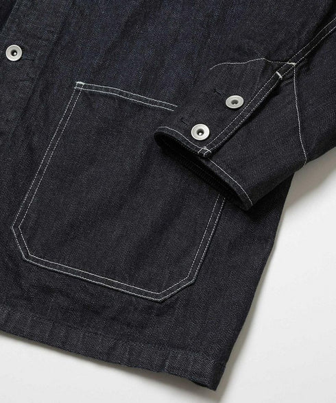 MR.OLIVE / RINSE WASH 12oz CRUNCH DEINIM / 5-BUTTON COVERALL / ミスターオリーブ / リンスウォッシュ12オンスクランチデニム / 5つボタンカバーオール