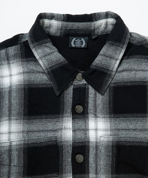 430 fourthirty / L/S FLEECE LINER CHECK SHIRT / フォーサーティ / L/Sフリースライナーチェックシャツ