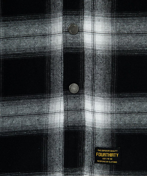 430 fourthirty / L/S FLEECE LINER CHECK SHIRT / フォーサーティ / L/Sフリースライナーチェックシャツ