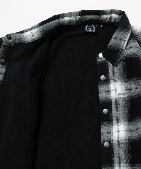 430 fourthirty / L/S FLEECE LINER CHECK SHIRT / フォーサーティ / L/Sフリースライナーチェックシャツ