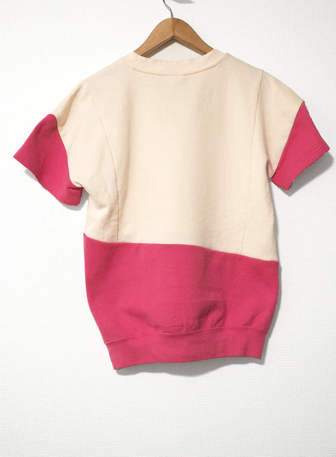 mooon/remake T-shirt pink ムーン/リメイク Tシャツ ピンク