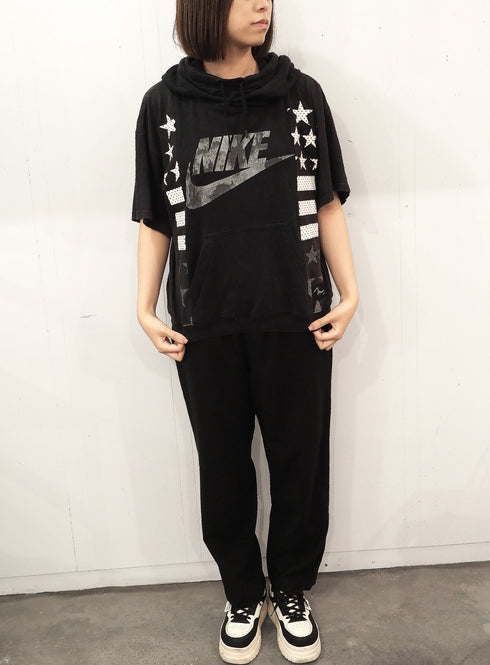 mooon/remake T-shirt black2 ムーン/リメイク Tシャツ ブラック2