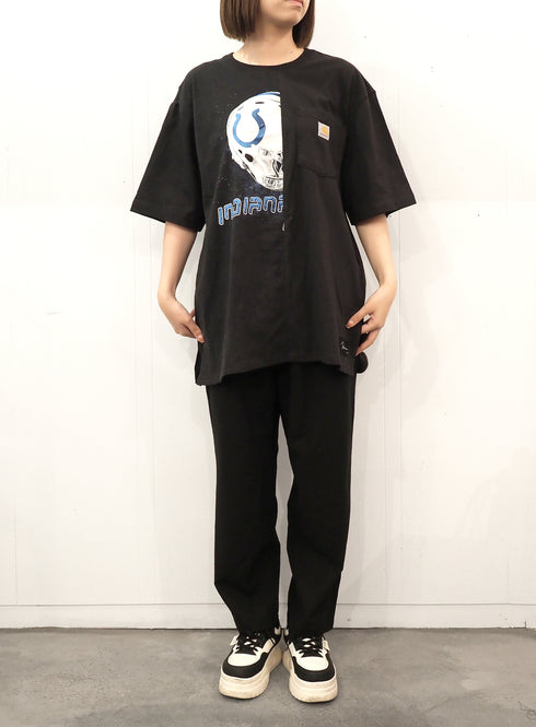mooon/remake T-shirt black3 ムーン/リメイク Tシャツ ブラック3