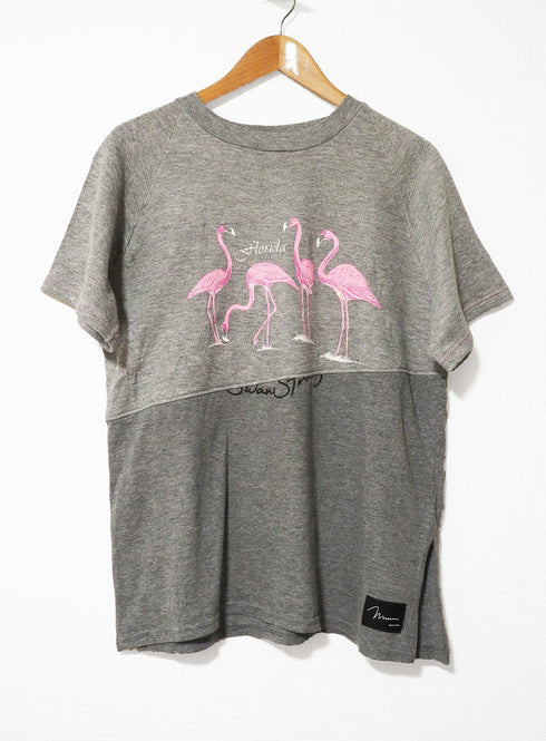 mooon/remake T-shirt grey ムーン/リメイク Tシャツ グレー