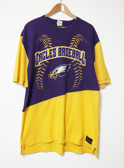 mooon/remake polo shirt×T-shirt violet ムーン リメイク ポロシャツ×Tシャツ ヴァイオレット