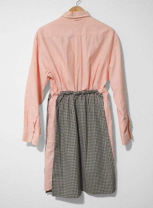 mooon リメイク ドッキング ワンピース PINK/GRAY