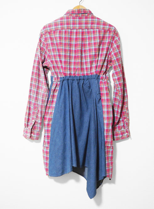 mooon リメイク ドッキング ワンピース PINK/BLUE