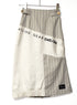 mooon リメイク パッチワークスカート WHITE/GRAY