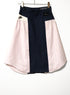 mooon リメイク パッチワークスカート NAVY/PINK