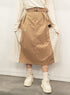 mooon リメイク パッチワークスカート BEIGE