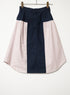 mooon リメイク パッチワークスカート NAVY/PINK