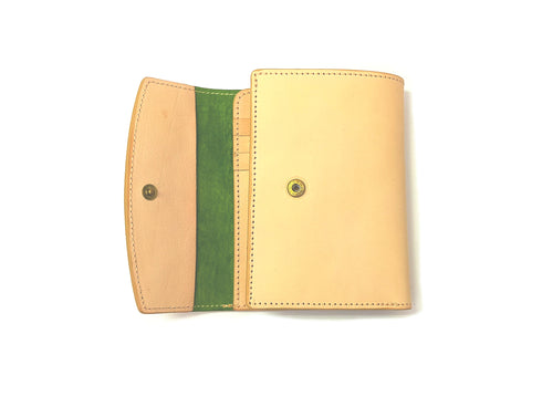 C/O. バイカラーレザーミドルウォレット/Bicolor Leather Middle Wallet