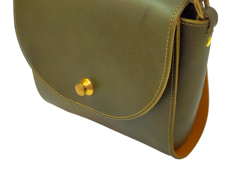 C/O. バイカラーレザーポーチ/Bicolor leather pouch