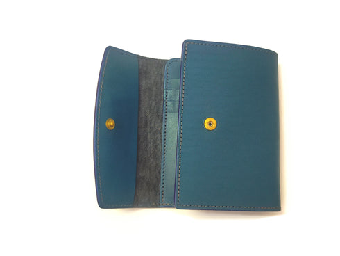 C/O. バイカラーレザーミドルウォレット/Bicolor Leather Middle Wallet