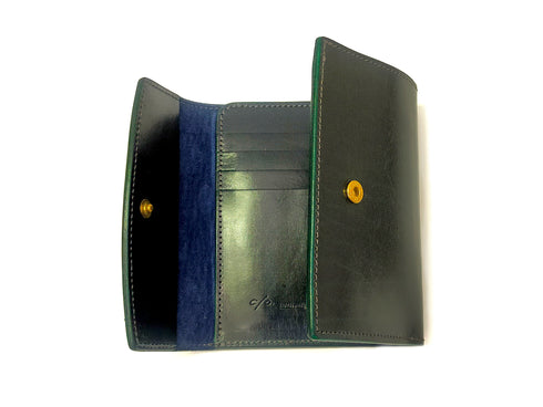 C/O. バイカラーレザーミドルウォレット/Bicolor Leather Middle Wallet