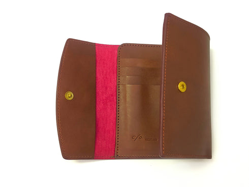 C/O. バイカラーレザーミドルウォレット/Bicolor Leather Middle Wallet