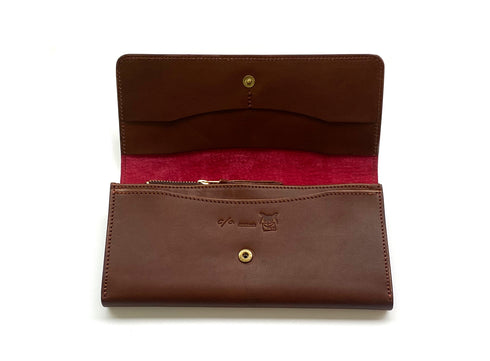 C/O. バイカラーレザーロングウォレット/Bicolor leather long wallet