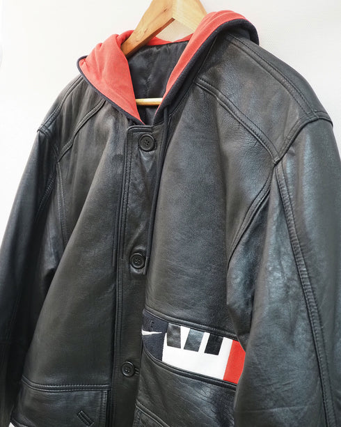 mooon/REMAKE Leather Jacket ムーン/リメイクレザージャケット