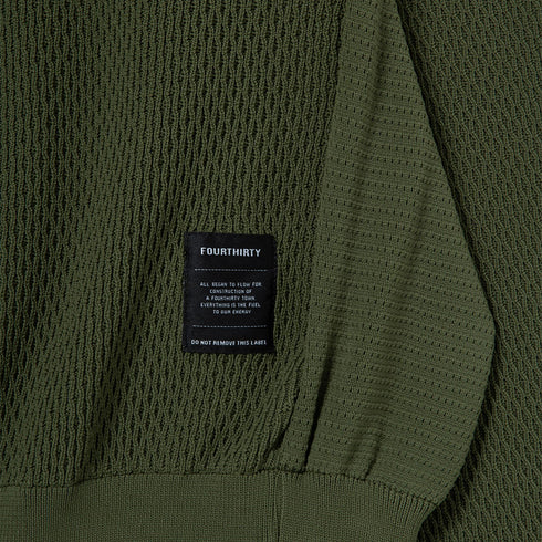 430 fourthirty / ATHLETIC MESH KNIT C&S / フォーサーティ アスレチックメッシュニットC&S