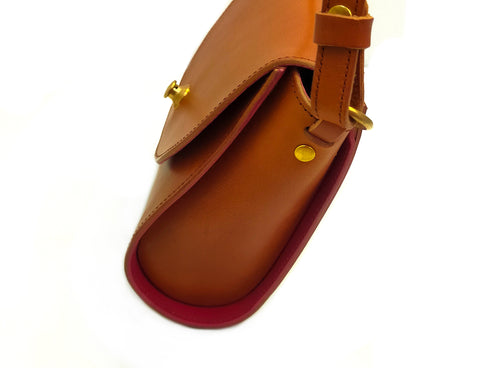 C/O. バイカラーレザーポーチ/Bicolor leather pouch