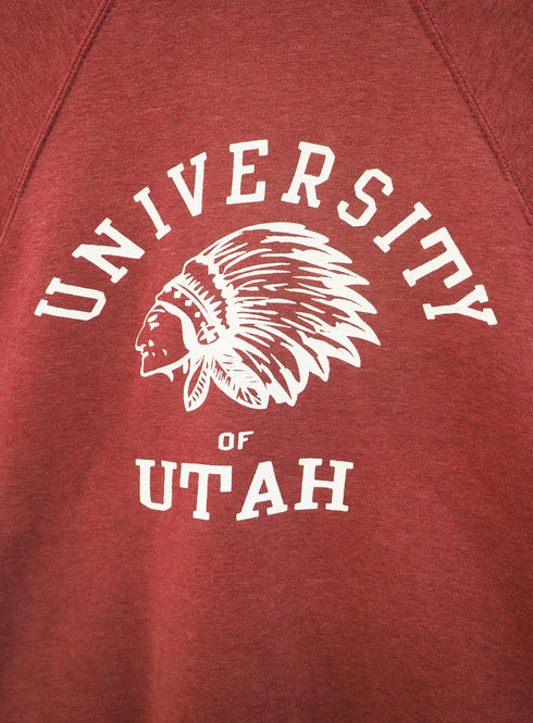 【USED】ブランド不明 半袖スウェット UNIVERSITY OF UTAH