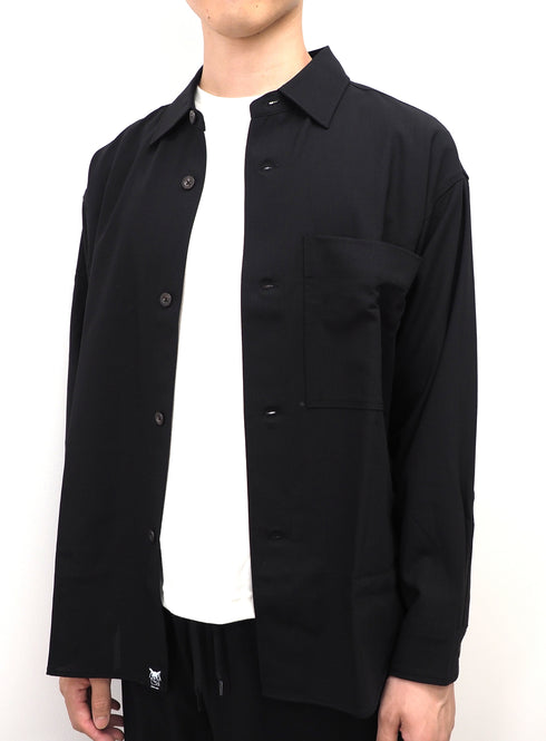 C/O. 尾州ウール ビッグシルエットシャツ/Bishu wool big silhouette shirt