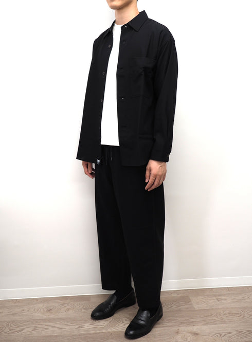 C/O. 尾州ウール ビッグシルエットシャツ/Bishu wool big silhouette shirt
