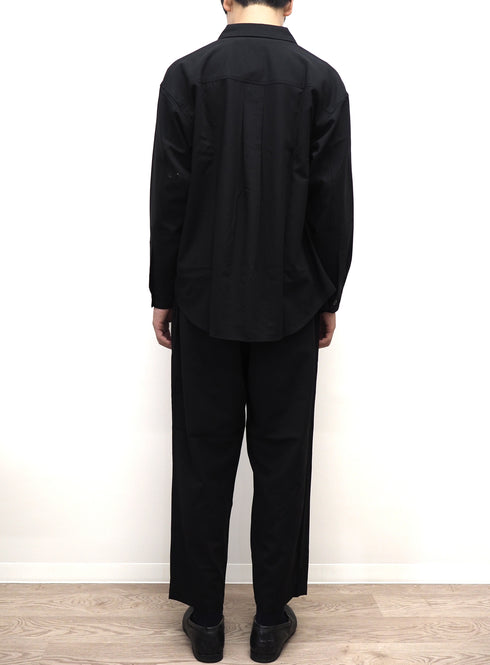 C/O. 尾州ウール ビッグシルエットシャツ/Bishu wool big silhouette shirt