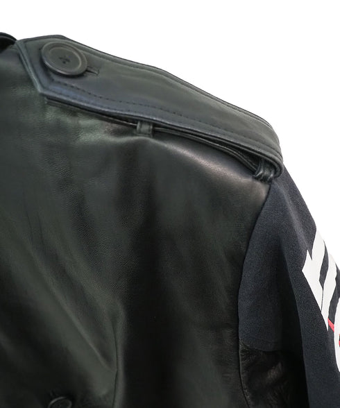 mooon / REMAKE Leather Jacket / ムーン / リメイクレザージャケット