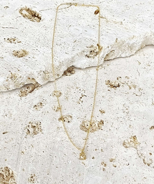 JEENAR OKINAWA 天然石 ネックレス シトリン(K14GOLD FILLED)