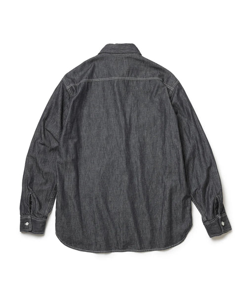 MR.OLIVE / 6oz DENIM / RINSE WASH SERVICEMAN SHIRT / ミスターオリーブ / 6オンスデニム / リンスウォッシュサービスマンシャツ