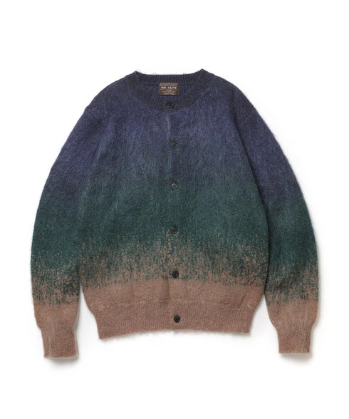 MR.OLIVE / GRADATION MOHAIR KNIT / 6-BUTTON CARDIGAN / ミスターオリーブ/ グラデーションモヘアニット / 6ボタンカーディガン