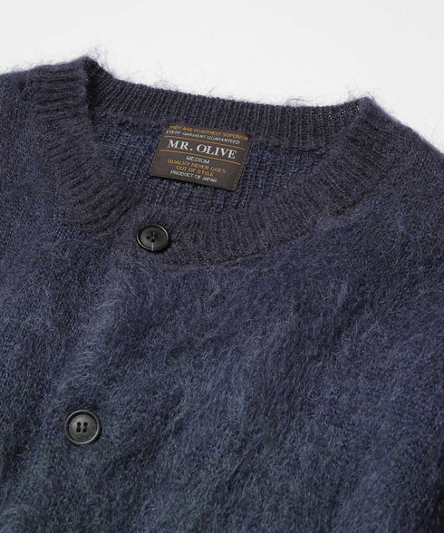 MR.OLIVE / GRADATION MOHAIR KNIT / 6-BUTTON CARDIGAN / ミスターオリーブ/ グラデーションモヘアニット / 6ボタンカーディガン