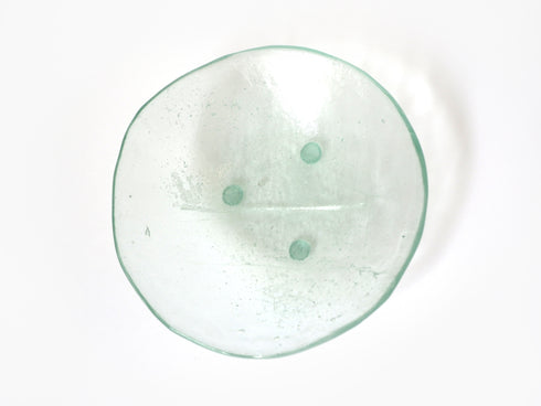ガラススタジオデルタス/底深円皿