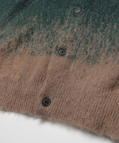 MR.OLIVE / GRADATION MOHAIR KNIT / 6-BUTTON CARDIGAN / ミスターオリーブ/ グラデーションモヘアニット / 6ボタンカーディガン