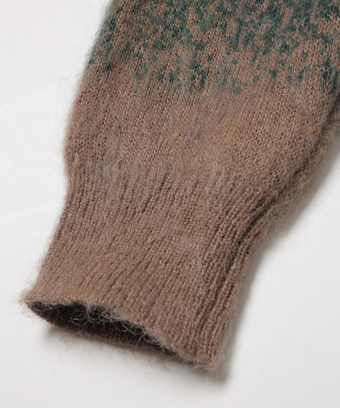 MR.OLIVE / GRADATION MOHAIR KNIT / 6-BUTTON CARDIGAN / ミスターオリーブ/ グラデーションモヘアニット / 6ボタンカーディガン