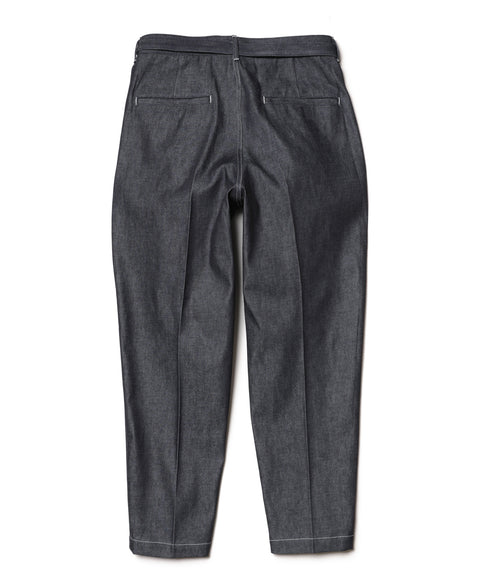 MR.OLIVE / 10oz ALL SEASON DEINIM / BELTED WIDE TAPERED PANTS / ミスターオリーブ / 10オンスオールシーズンデニム / ベルテッドワイドテーパードパンツ