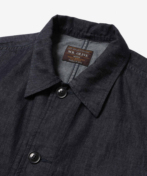 MR.OLIVE /RINSE WASH 6oz SUPER LIGHT DENIM / UTILLITY COAT / ミスターオリーブ / リンスウォッシュ6オンススーパーライトデニム/ユーティリティコート