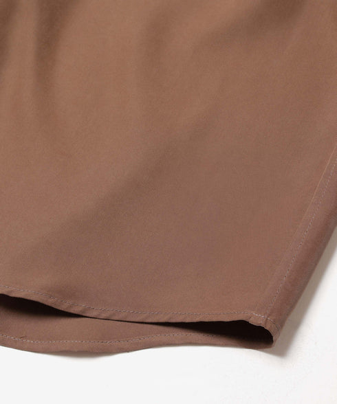 MR.OLIVE / T/R POWDER CLOTH SHORT REGULAR COLLAR SHIRT / ミスターオリーブ パウダークロス ショート丈レギュラーカラーシャツ