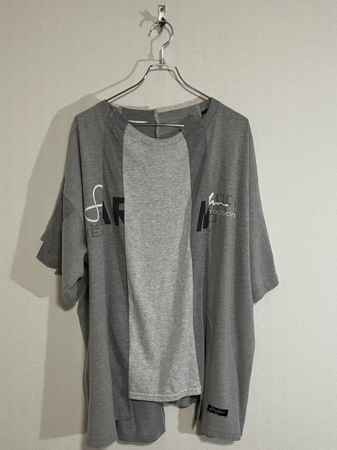 mooon / Remake T-shirt gray ムーン / リメイク Tシャツ グレー
