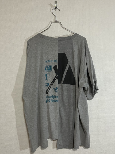 mooon / Remake T-shirt gray ムーン / リメイク Tシャツ グレー