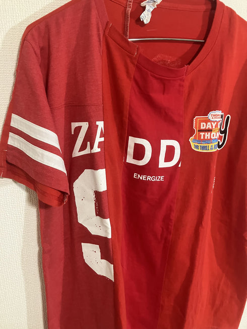 mooon / Remake T-shirt red ムーン / リメイク Tシャツ レッド