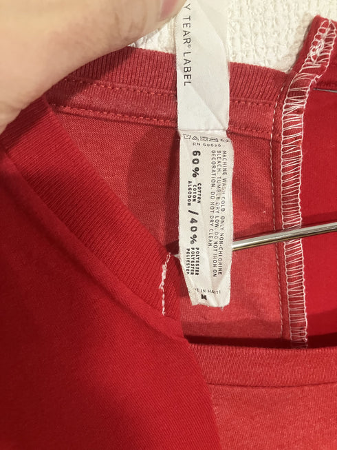 mooon / Remake T-shirt red ムーン / リメイク Tシャツ レッド