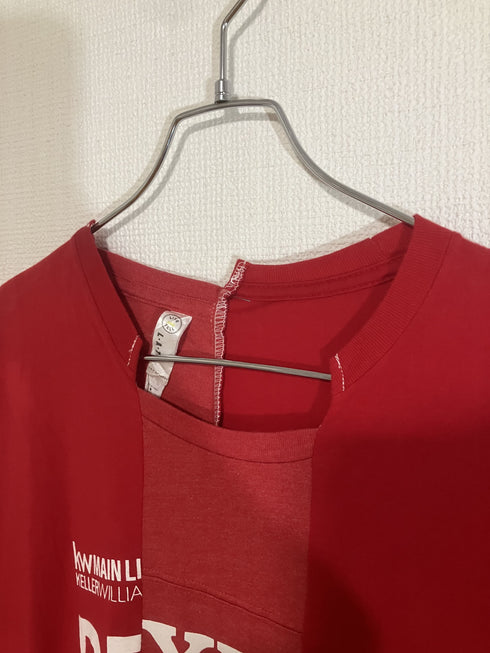 mooon / Remake T-shirt red ムーン / リメイク Tシャツ レッド