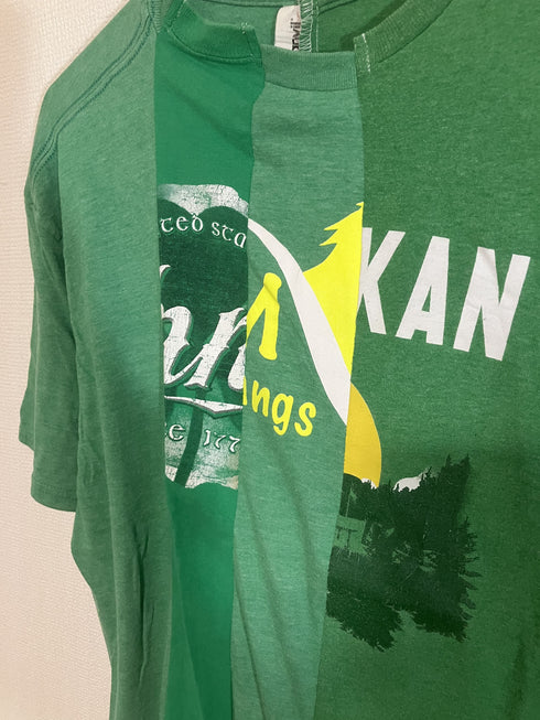 mooon / Remake T-shirt green ムーン / リメイク Tシャツ グリーン