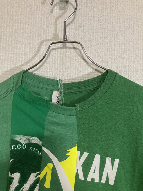 mooon / Remake T-shirt green ムーン / リメイク Tシャツ グリーン