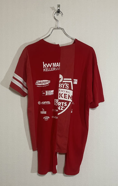 mooon / Remake T-shirt red ムーン / リメイク Tシャツ レッド