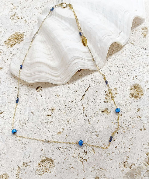 JEENAR OKINAWA ホタルガラス ペンダント(K14GOLD FILLED)