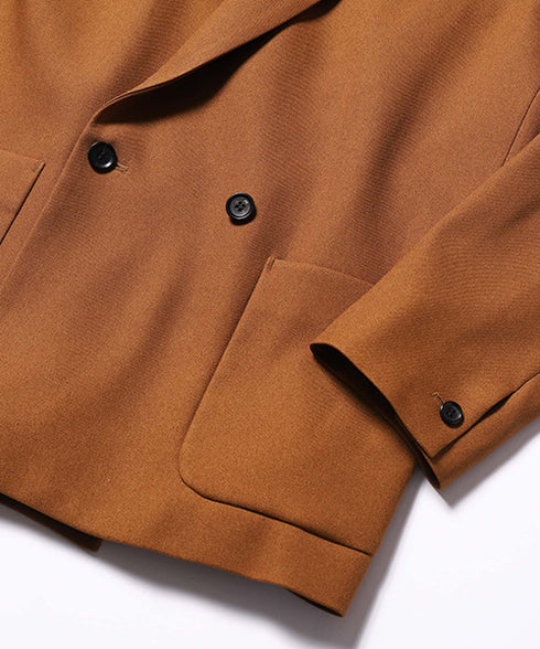 MR.OLIVE / RETRO POLYESTER TWILL / 2B DOUBLE BREASTED JACKET / ミスターオリーブ / レトロポリエステルツイル / 2Bダブルブレステッドジャケット